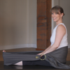 Yoga prop for back support, in charcoal