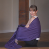 Meditation Wrap with Back support - plum color
